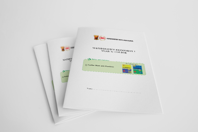 Preview of Mathematics Extension 1 (2024) booklets