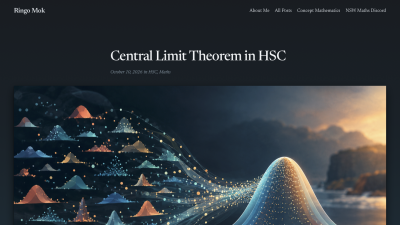 Screenshot of Central Limit Theorem in HSC